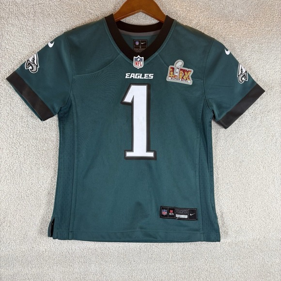 Nike Other - Nike Jalen Hurts NFL Philadelphia Eagles Super Bowl LIX Jersey Kids Size Small